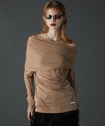 PRANK PROJECT | 【24AUTUMN PRE ORDER】アウトシームドレープトップ / Out Seam Drape Top(Tシャツ/カットソー)