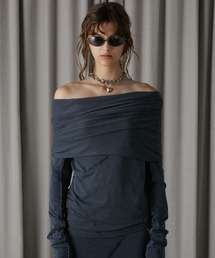 PRANK PROJECT | 【24AUTUMN PRE ORDER】アウトシームドレープトップ / Out Seam Drape Top(Tシャツ/カットソー)