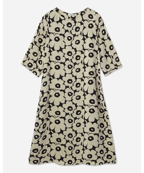 marimekko フラワープリント ワンピース 36 marimekko フラワープリント ワンピース 36 タグ付き】marimekko 花柄
