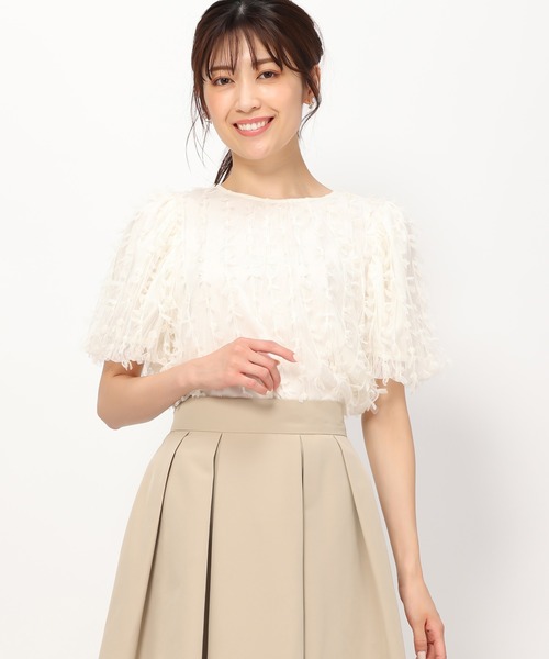 MISCH MASCH(ミッシュマッシュ)の「リボンチュールブラウス/MM438106(シャツ/ブラウス・レディース・ブラック/アイボリー・フリ-)」の13枚目の写真