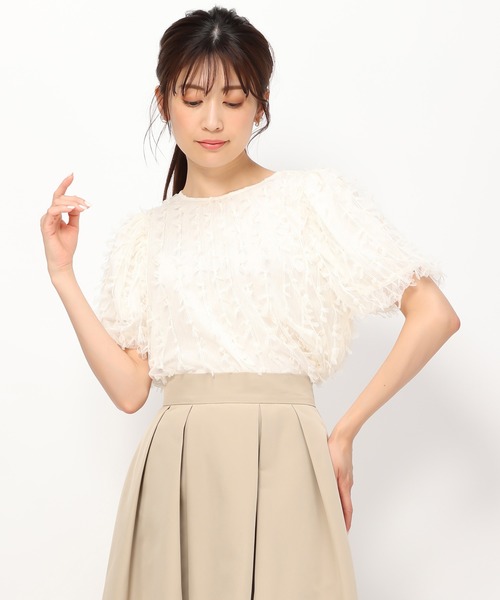 MISCH MASCH(ミッシュマッシュ)の「リボンチュールブラウス/MM438106(シャツ/ブラウス・レディース・ブラック/アイボリー・フリ-)」の18枚目の写真