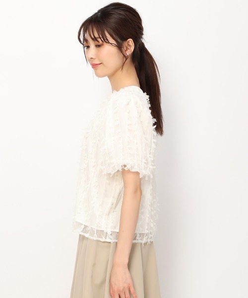 MISCH MASCH(ミッシュマッシュ)の「リボンチュールブラウス/MM438106(シャツ/ブラウス・レディース・ブラック/アイボリー・フリ-)」の19枚目の写真