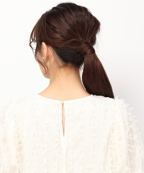 MISCH MASCH(ミッシュマッシュ)の「リボンチュールブラウス/MM438106(シャツ/ブラウス・レディース・ブラック/アイボリー・フリ-)」の21枚目の写真
