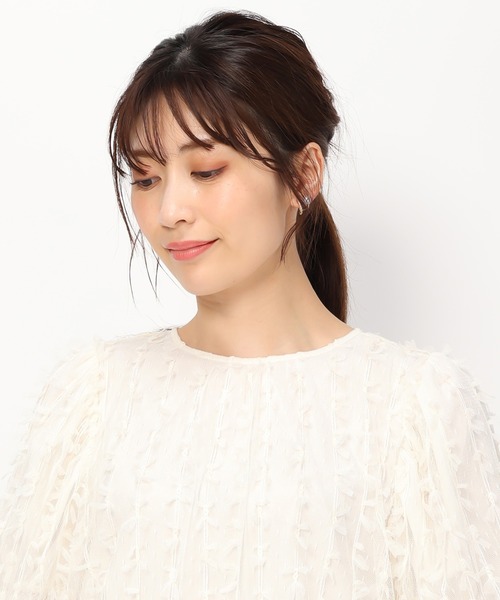 MISCH MASCH(ミッシュマッシュ)の「リボンチュールブラウス/MM438106(シャツ/ブラウス・レディース・ブラック/アイボリー・フリ-)」の22枚目の写真