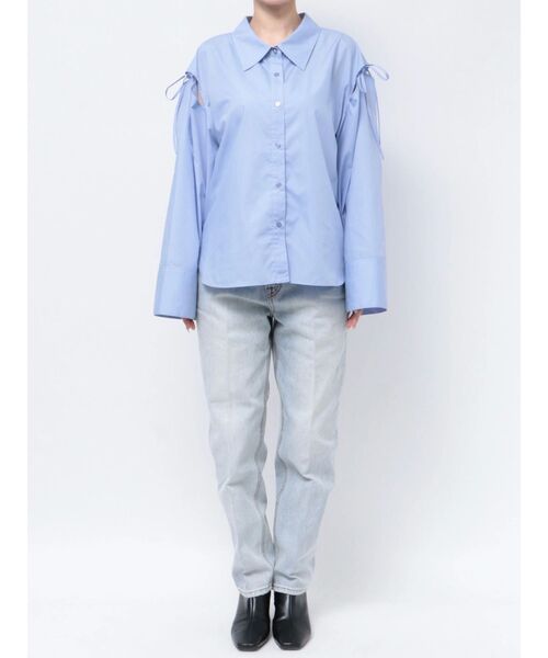 LAGUNAMOON（ラグナムーン）の「ショルダースリットシャツ（シャツ/ブラウス・レディース・ブラウン/ホワイト/ブルー・FREE）」の16枚目の写真