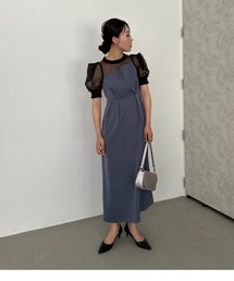 Ruffle tulle airy dress（ドレス）｜LE'RURE（リルアー）の