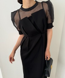 Dorry Doll LE'RURE オケージョンワンピース Sheer A-line onepiece