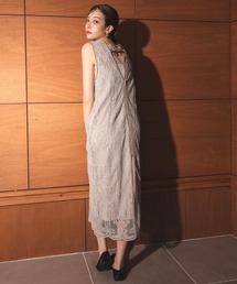 【ANDRESD】chemical lace zipper dress ドレス パーティードレス オケージョンドレス 結婚式 二次会 同窓会 お呼ばれワンピース