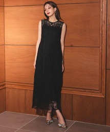 【ANDRESD】chemical lace zipper dress ドレス パーティードレス オケージョンドレス 結婚式 二次会 同窓会 お呼ばれワンピース