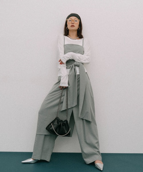 HANNE（アン）の「フェイクレザーチェーンハンドBAG（ハンドバッグ・レディース・シルバー/ブラック・FREE）」の8枚目の写真