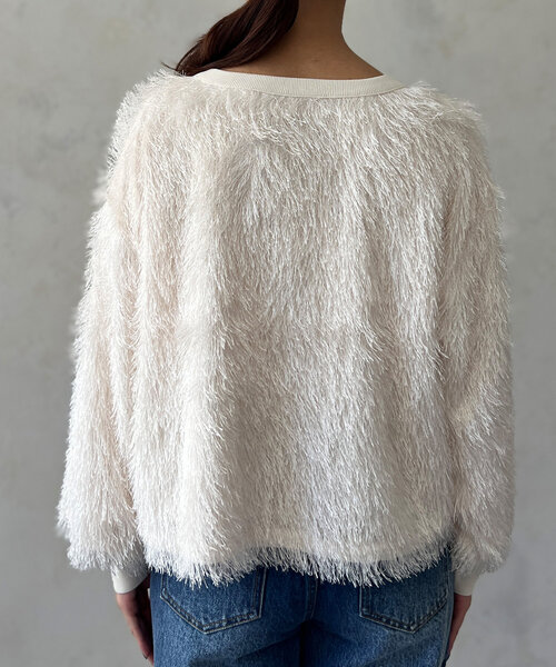 Chez toi（シェトワ）の「シャギーボトルネックプルオーバー（Tシャツ/カットソー・レディース・モカ/アイボリー/チャコールグレー・FREE）」の12枚目の写真