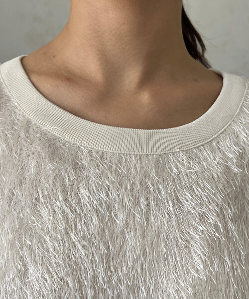 Chez toi（シェトワ）の「シャギーボトルネックプルオーバー（Tシャツ/カットソー・レディース・モカ/アイボリー/チャコールグレー・FREE）」の13枚目の写真