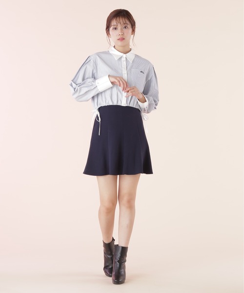 JILL by JILL STUART(ジルバイジルスチュアート)の「◇ウエストリボンシャツ(シャツ/ブラウス・レディース・ホワイト/ブルー系その他/グレー系その他・FREE)」の8枚目の写真