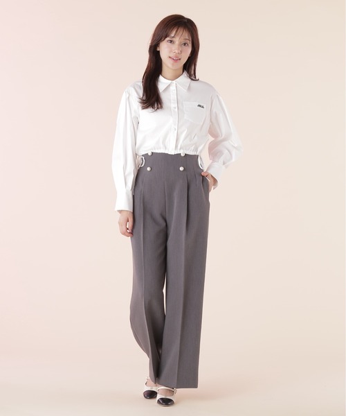 JILL by JILL STUART(ジルバイジルスチュアート)の「◇ウエストリボンシャツ(シャツ/ブラウス・レディース・ホワイト/ブルー系その他/グレー系その他・FREE)」の20枚目の写真