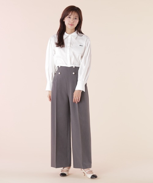 JILL by JILL STUART(ジルバイジルスチュアート)の「◇ウエストリボンシャツ(シャツ/ブラウス・レディース・ホワイト/ブルー系その他/グレー系その他・FREE)」の18枚目の写真