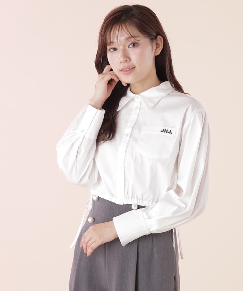 JILL by JILL STUART(ジルバイジルスチュアート)の「◇ウエストリボンシャツ(シャツ/ブラウス・レディース・ホワイト/ブルー系その他/グレー系その他・FREE)」の12枚目の写真