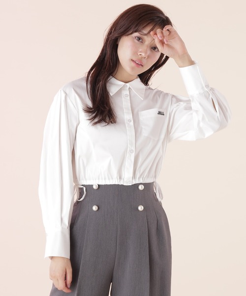 JILL by JILL STUART(ジルバイジルスチュアート)の「◇ウエストリボンシャツ(シャツ/ブラウス・レディース・ホワイト/ブルー系その他/グレー系その他・FREE)」の14枚目の写真