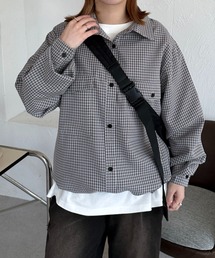 【apresjour mignon SOIE】ユニセックスチェックオーバーシャツ【ZOZOTOWN限定アイテム】