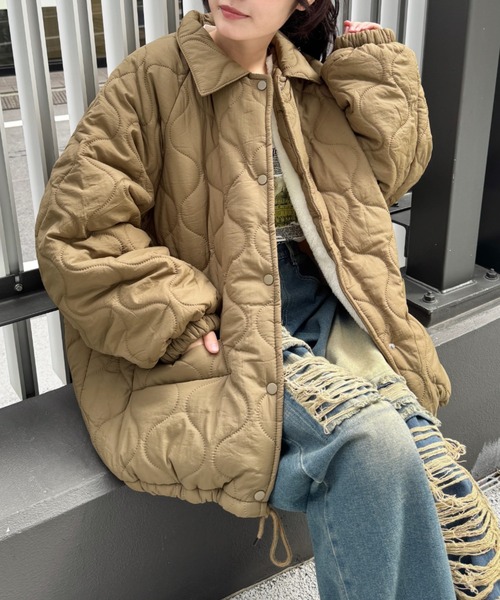 SOLLON.（ソルロン）の「【8色展開】裏ボアキルティングジャケット