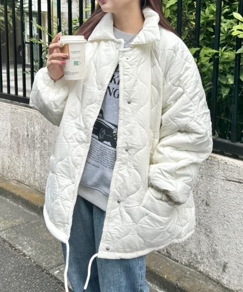 セール】【8色展開】裏ボアキルティングジャケット（ブルゾン