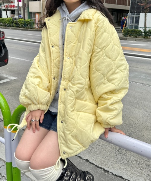 セール】【8色展開】裏ボアキルティングジャケット（ブルゾン