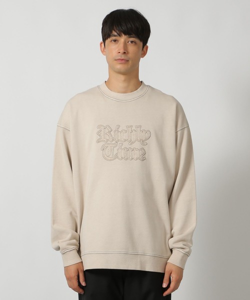 ま*ん様 ラフ＆スウェル プルオーバー スウェット L ラグラン バイカラー RODEO CROWNS WIDE BOWL | デニムラインスウェットトップス