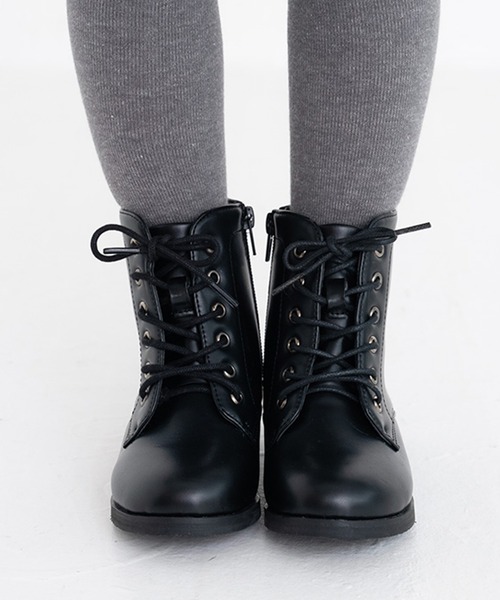 POMPKINS（ポプキンズ）の「【POMPKINS/ポプキンズ】レースアップブーツ（22-24cm）（ブーツ・キッズ・ダークブラウン/ブラック・23cm/24cm/22cm）」の6枚目の写真