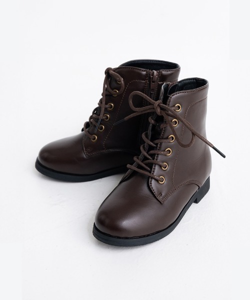 POMPKINS（ポプキンズ）の「【POMPKINS/ポプキンズ】レースアップブーツ（22-24cm）（ブーツ・キッズ・ダークブラウン/ブラック・23cm/24cm/22cm）」の11枚目の写真