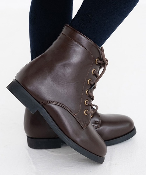 POMPKINS（ポプキンズ）の「【POMPKINS/ポプキンズ】レースアップブーツ（22-24cm）（ブーツ・キッズ・ダークブラウン/ブラック・23cm/24cm/22cm）」の13枚目の写真