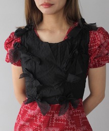 SANSeLF | 【SANSeLF】 2wayリボンビスチェ sanw25s006(Tシャツ/カットソー)