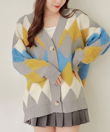 【WEB限定】アーガイル相良カーディガン