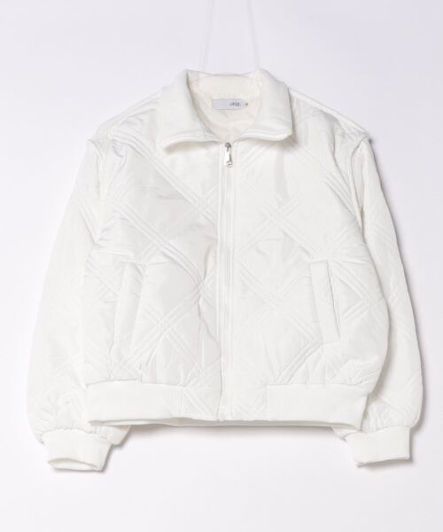 urge:(アージコロン )の「【URGE:】キルティング ブルゾン アウター(ブルゾン・レディース・ホワイト・SMALL/LARGE/MEDIUM)」の6枚目の写真
