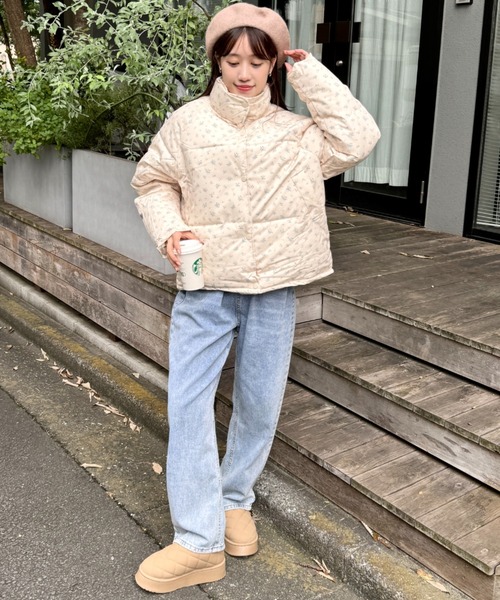 大人気完売　Higuchi *S オーバーサイズジャケット　花柄 Higuchi *S オーバーサイズジャケットのコーディネートスナップ
