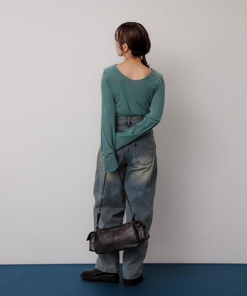 SENSE OF PLACE by URBAN RESEARCH(センスオブプレイスバイアーバンリサーチ)の「ヴィンテージライクバッグ(ハンドバッグ・レディース・ブラック/グレー・ONE)」の8枚目の写真