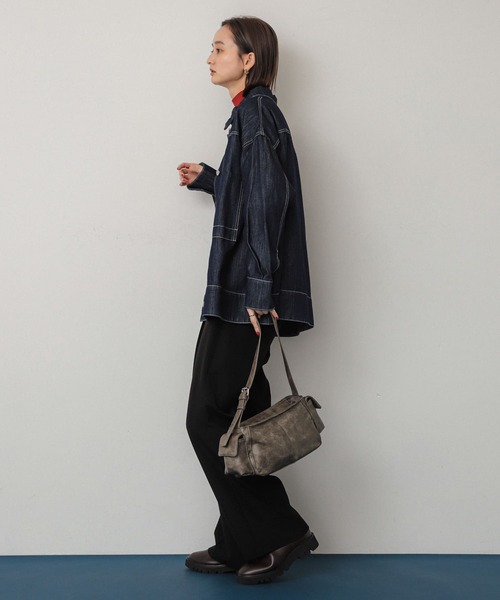 SENSE OF PLACE by URBAN RESEARCH(センスオブプレイスバイアーバンリサーチ)の「ヴィンテージライクバッグ(ハンドバッグ・レディース・ブラック/グレー・ONE)」の13枚目の写真