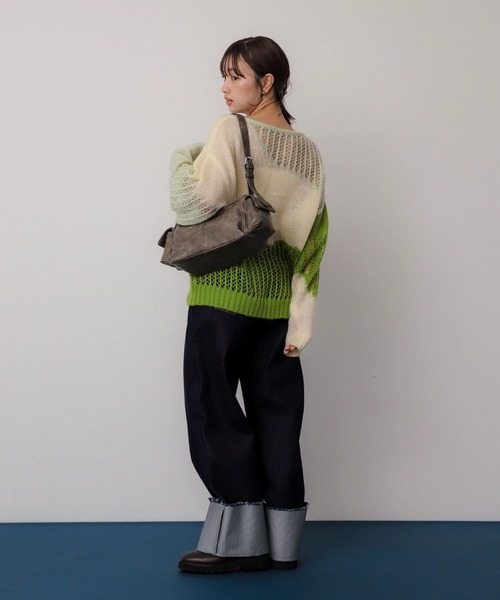 SENSE OF PLACE by URBAN RESEARCH(センスオブプレイスバイアーバンリサーチ)の「ヴィンテージライクバッグ(ハンドバッグ・レディース・ブラック/グレー・ONE)」の18枚目の写真