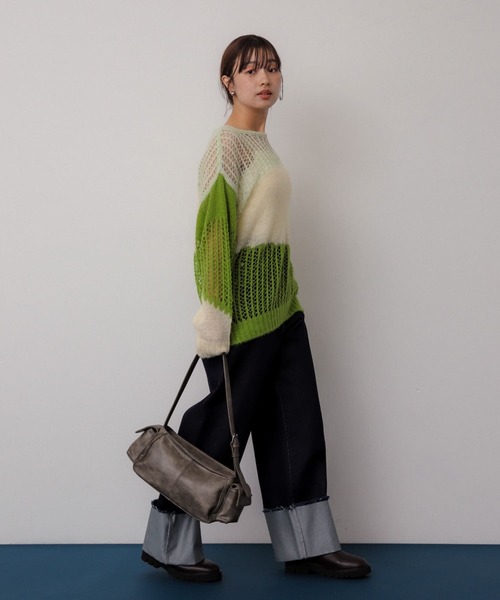 SENSE OF PLACE by URBAN RESEARCH(センスオブプレイスバイアーバンリサーチ)の「ヴィンテージライクバッグ(ハンドバッグ・レディース・ブラック/グレー・ONE)」の19枚目の写真