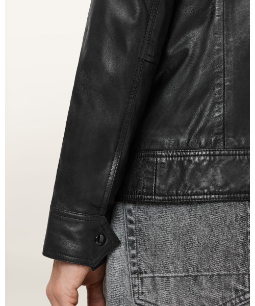 ALLSAINTS(オールセインツ)の「COLT SLIM FIT LEATHER JACKET | COLT スリム フィット レザー ジャケット(その他アウター・メンズ・ブラック・XS/S/M/L/XL)」の14枚目の写真