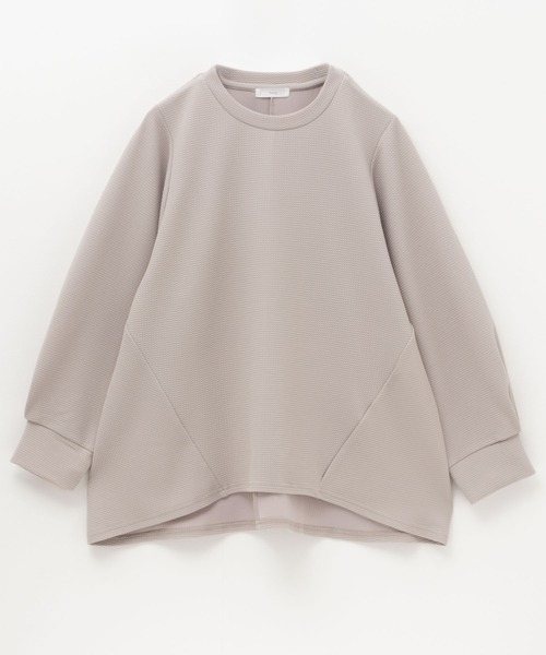 NAVY(ネイビー)の「NAVY きれい見え エンボス チュニックプルオーバー(その他トップス・レディース・グレイッシュベージュ/ブラック/チャコールグレー・M/L)」の9枚目の写真