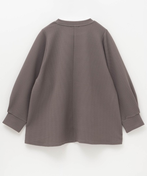 NAVY(ネイビー)の「NAVY きれい見え エンボス チュニックプルオーバー(その他トップス・レディース・グレイッシュベージュ/ブラック/チャコールグレー・M/L)」の14枚目の写真