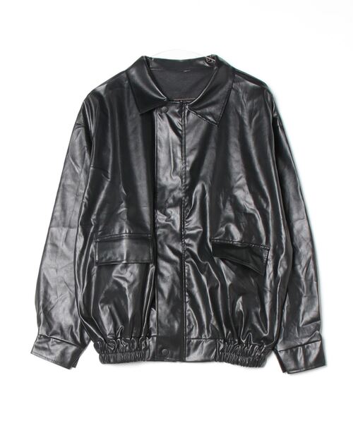 gossip!ロサンゼルス(ゴシップロサンゼルス)の「YUGA ルーズシルエット ジャケット(ブルゾン・レディース・ブラック・M/L)」の8枚目の写真