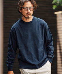 felkod（フィルコッド）の「mlt4933-Barcode Embroidery Long Sleeve Tee ロングスリーブカットソー（Tシャツ/カットソー）」