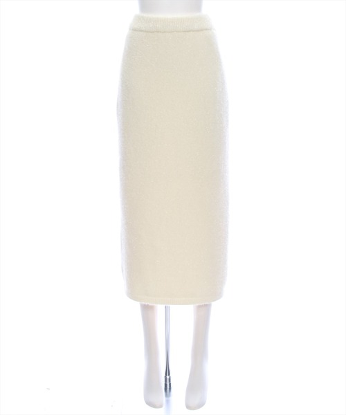 clear（クリア）の「グリッターニットIラインスカート[美シルエット 骨格ストレート セットアップ可能]≪再入荷≫（スカート・レディース・アイボリー/グレー/グリーン・F）」の15枚目の写真