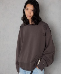 【ADAMPATEK/アダムパテック】damage layered pullover / ダメージレイヤードプルオーバー