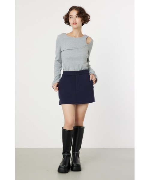 RODEO CROWNS WIDE BOWL（ロデオクラウンズワイドボウル）の「レイヤードライクトップス（Tシャツ/カットソー・レディース・アイボリー/ブラック/ブラウン/杢グレー・FREE）」の13枚目の写真