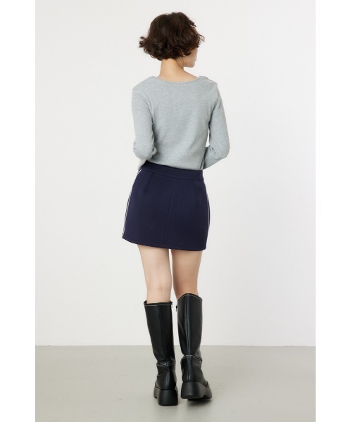 RODEO CROWNS WIDE BOWL（ロデオクラウンズワイドボウル）の「レイヤードライクトップス（Tシャツ/カットソー・レディース・アイボリー/ブラック/ブラウン/杢グレー・FREE）」の14枚目の写真