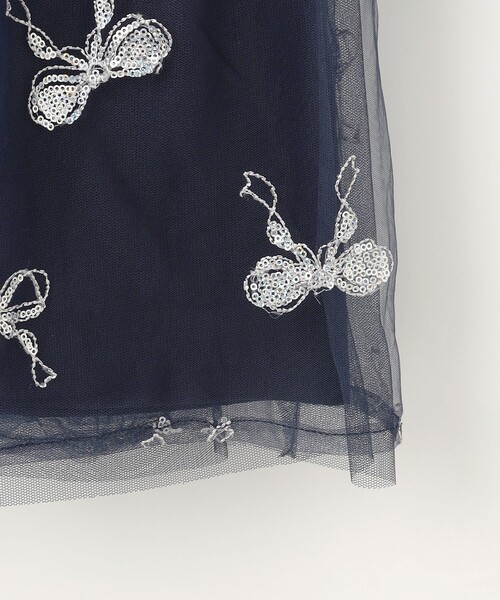 ANY（エニィ）の「ドッキングチュールワンピース（ワンピース・キッズ・ネイビー系/ライラック系・130/120/110/100）」の16枚目の写真