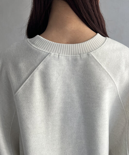 Chez toi（シェトワ）の「圧縮起毛ラグランロゴプルオーバー（Tシャツ/カットソー・レディース・アイボリー/ブラック/グレー・FREE）」の15枚目の写真