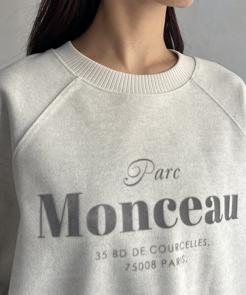 Chez toi（シェトワ）の「圧縮起毛ラグランロゴプルオーバー（Tシャツ/カットソー・レディース・アイボリー/ブラック/グレー・FREE）」の17枚目の写真