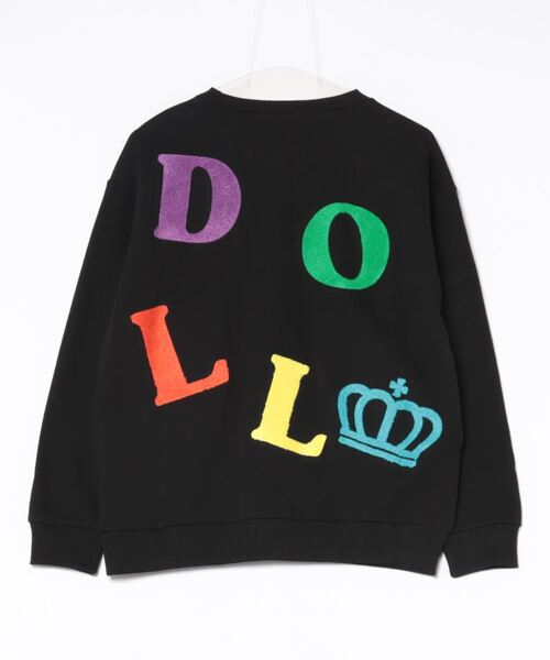 BABYDOLL（ベビードール）の「親子お揃い サガラロゴ トレーナー 9927A（スウェット・レディース・ブラック/アッシュグレー・S/M/L/XL）」の3枚目の写真